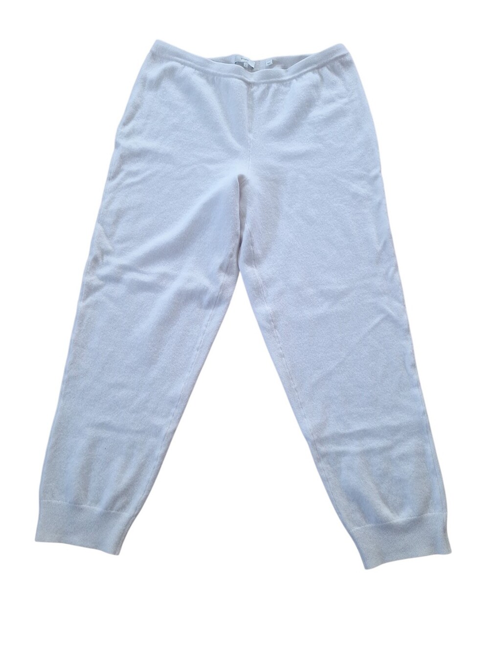 Vince Cream Merino Wool Cashmere Blend Fleece Pull On Jogger Pants L